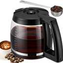 14-Cup Glass Coffee Pot Replacement Carafe Compatible with Cuisinart Coffee Maker DCC-3200 DCC-3200P1 DCC-2200 DCC-2600 DCC-2800 CBC-7000PCFR DCC-2200RC, 14-Cup Replacement Carafe for Cuisinart