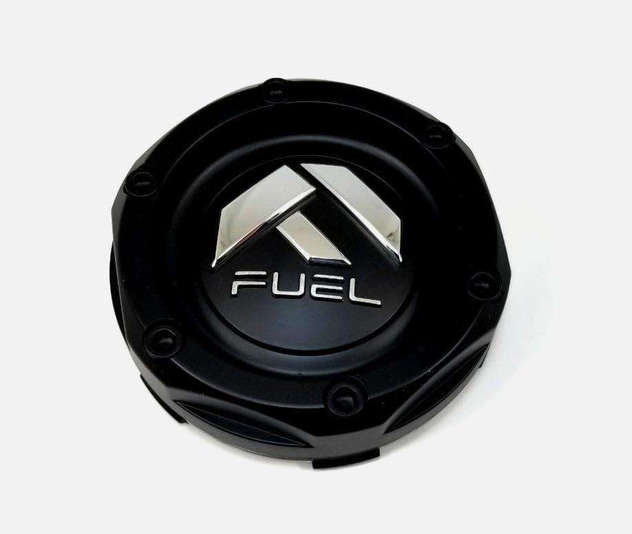 Fuel Matte Black Center Hub Cap 4-1/8"OD 7/8"H Snap-In Closed-End 1003-46MB 1pc