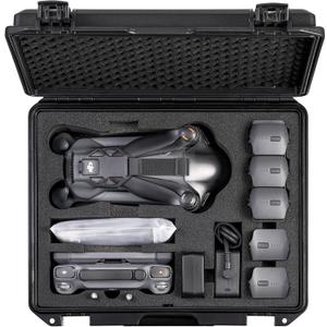 Waterproof Hard Case for DJI Mavic 4 Pro Creator Combo/ Fly More Combo Accessories, Travel Storage Bag for Mavic 4 Pro Flight Battery 5, Compatible with 100W/ 240W Power Adapter (Case and Foam Only)