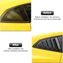 RT-TCZ Carbon Fiber Rear Quarter Side Window Louvers Sun Shade Cover Wind Vent Air Deflector Decoration Exterior Accessories for Chevrolet Camaro 2017-2022