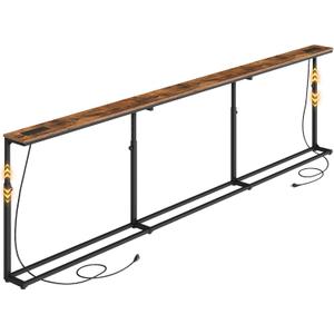 HOOBRO 110 Inch Narrow Console Table, Skinny Behind Couch Table, 110"L x 5.9"W x 33.4"H
