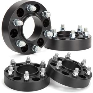 KSP 6x135 Wheel Spacers for f150 2004-2014, 1.5"(38mm) Spacer with Hub Lip Compatible with Ford Expedition 2003-2014, Forged Spacer with M14X2 Thread 87.1mm Center Bore fit Navigator Mark LT 2005-14 (Black)