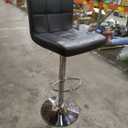 Poundex L Shape Barstool, Black