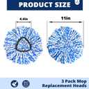 2 x Mop Head Replacement, 6 Pack Spin Mop Refill Replace Head, Microfiber & Machine Washable