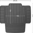insefocc TPE Car Seat Protector for Child Car Seat, Waterproof Anti‑Slip No Imprints Car Seat Cover, Universal Booster Seat Protector for Baby & Pet, BPA‑Free Under Seat Car Mat（Black 2pc）