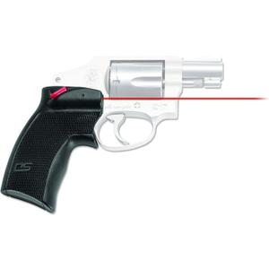 Crimson Trace DS-124 Defender Series Accu-Grips Red Laser Sight with N-Gage Activation for Smith & Wesson J-Frame and Taurus Small Frame Revolvers, Defensive Shooting and CCW