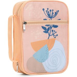Mr. Pen- Bible Cover Case, Carrying Book Case with Durable Handle and Zippered Pocket, Bible Protective Church Bag for Men & Women, Christian Gifts, Coral Mist