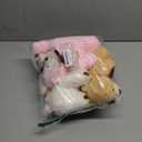 6Pcs Teddy Bear Stuffed Animals Bulk for Baby Shower, Small Stuffed Teddy Bear Plush, 10" Bulk Bears Plush Toys for Baby Shower Party Decorations Christmas Valentine's Day (Brown, Pink, White)