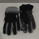 rivmount Snow Winter Gloves Women Men, Thermal Ski Glove with Warm, Waterproof, Touchscreen for Cold Weather Running, Cycling (X-Large, Black-Gray)