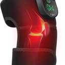 Cordless Heated Knee Brace for Pain Relief, Rechargeable Heating Knee Brace Shoulder Brace Support with 6 Heating Levels & 3 Timer,3 in 1 Heated Knee Pad for Shoulder Elbow