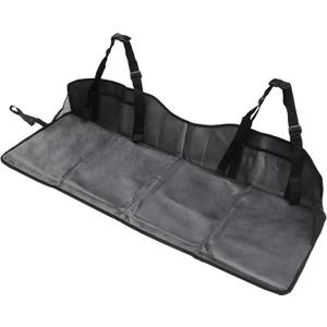 Car Bed Backseat Mat Foldable for Napping Travel Black Gray