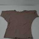 Hybrid & Company Womens Super Comfy Boat Neck Dolman Top Shirt (Small, Taupe)
