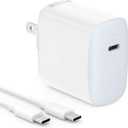 30W USB C Charger for iPad Pro 13, 12.9, 11 inch 2024 2023 2022 2021 2020 2019 M4 M2 M1, iPad Air 5 4, M3 M2, Mini 6, A17 Pro, iPad 10, A16, MacBook Air, iPhone 16 15, Pixel 8 7 Pro, 6.6ft USB-C Cable