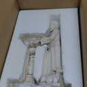 St Francis Garden Statue Outdoor Solar Garden Decor Resin 10.5 Inch Tall Colorful Lights St Francis Statue with Bird Bath Feeder for Yard Patio Lawn Decoration Religious Gardening Gifts