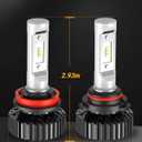 SEALIGHT H11/H9/H8 and 9005/HB3 Fog Light Bulbs Combo, 9005 H11 Fog Bulbs with Cool White, Plug and Play, Pack of 4