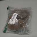 FANDAMEI Donut Bun Makers- 4PCS Extra Small 4 PCS Small Hair Bun Maker for Kids, Ballet Bun Donuts for Hair, with 5 Elastic Hair Ties and 40 Pins (Tan Brown)