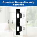 Black U 10539 Door Reinforcement Plate for 1-3/4" Thick Doors and Includes The Black U 10385 Door Strike Plate kit.