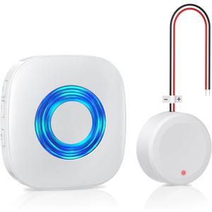Wireless Doorbell Chime for Blink video Doorbell (1st gen)/(2nd gen) /Wired chime/Wired Button with Wired Transmitter (White)