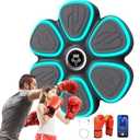 Music Boxing Machine for Adults Kids, Smart Bluetooth Boxing Training Equipment with 9 Speeds & 30-Step Volume Control, Gloves, Wall Mounted, Punching Bag Gifts for Home, Office and Gym