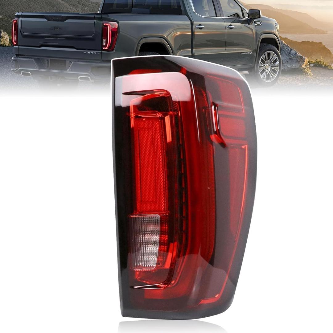 Lochnchn LED Tail Light Assembly Compatible with 2019-2024 GMC Sierra 1500/2500HD/3500HD,Right Passenger Side Taillights Rear Lamp with Signature Brake Light Replace# 84565922 GM2801310