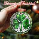 3 x Christmas Ornaments, Shamrock Ornament, Christmas Tree Ornaments, Xmas Decorations, Holiday Decorations, Irish Gifts for Women Men, Irish Shamrock Gift, Holiday Party Gifts, and Xmas Gift Ideas