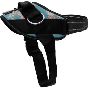 ShawnCo Essential Dog Harness, No-Pull Pet Vest with 3 Leash Clips, No Choke, Reflective, Adjustable and Padded, for Easy Walking and Training for Small, Medium and Large Dogs (Freckle's Garden, M)