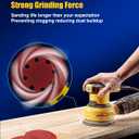 240 Grit Sandpaper, 5 Inch Sanding Discs Hook and Loop, Orbital Sander Pads for Wood, Metal Sanding, 100Piece