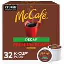 McCafe Keurig Single Serve K-Cup Pods, Premium Roast Decaf, 32 Count (EXP 07/26/26)