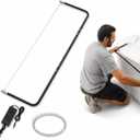 Adjustable 2FT4FT Hot Wire Foam Cutter with Two Sets of Heating Wires, Heavy-Duty, Adjustable Foam Cutter Wire Multi-Heat Power Supply, Aluminum Alloy Frame for Styrofoam, EIFS, XPS & EPS