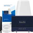 Cell Phone Booster for Home Up to2500 sq ft Band 66/25/2/4/5/12/13/17 Cell Phone Signal Booster for Home Office All U.S. Carriers FCC Approved (BLUE)
