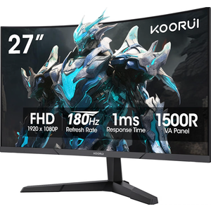 KOORUI 27 Inch Curved Gaming Monitor 180Hz FHD 1080P, 1500R VA Display
MG27A12Q