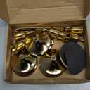 6pcs Gold Candle Holders, Candlestick Holders Taper Candle Holders for Pillar Candles Sticks Holder Decor Halloween Christmas Decorations Candle Candelabros para Centros de Mesa (Gold)