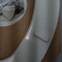 Bemis 1500EC Durable Wood Toilet Seat with Easy Clean Hinges, Made in USA, Elongated, Biscuit