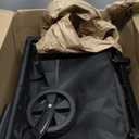 Collapsible Wagon Cart Foldable with 350lbs Weight Capacity, Lightweight Utility Shopping Cart with Wheels, Folding Grocery Wagon Carts Portable for Beach Garden Sports and Camping, Black (100L)