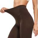 CozyWow Women's 80D Soft Opaque Tights, High Waist Solid Color Womens Tights with 30+ Colors (Coffee)