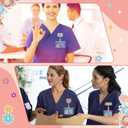 Geyoga 12 Pcs Emergency Nurses Appreciation Gifts Badge Holder Retractable Badge Reels Cards Holder with Clip Gift for Emergency Nurse Dentist Volunteer Ot Doctor Nurse Coworker Appreciation