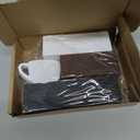 4 Pcs Farmhouse Coffee Bar Sign Decor Wooden Cup Rise & Shine It's Coffee Time Rustic Wood Cafe Sign Gift for Home Kitchen Tabletop Decor