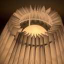 Small lampshades for table lamps, pleated, set of 2. Suitable for E27. 9"x6.2" Compatible with any interior. (White)