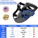 Toe Cages Compatible with The Peloton Bike, Kelecuia Toe Cage Pedals Adapters for Regular Shoes, Pedals Shoe Cage, Convert Look Delta Pedal to Toe Clip Straps, Ride with Sneakers