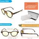 J+S Blue Light Reading Glasses for Women Men | 3 in 1 Readers Block Harmful Blue-Light 100% UVA UVB |3.0+ Diopter