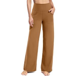 Promover Wide Leg Pants Woman Yoga Pants with Pockets Stretch Loose Casual Lounge Sweatpants 33" Size 14-16