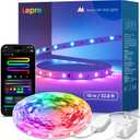 Lepro S1 AI LED Strip Lights for Bedroom - 32.8ft Smart RGB Light Strips with IC and Rainbow Chasing Effects, Color Segment DIY, Personalized Al Lighting Designer, No Remote, 2.4G Wi-Fi & Bluetooth