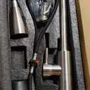 Stainless Steel Utility Sink with Retractable Hot & Cold Faucet, 47.2" Free Standing Single Bowl Sink with Drainboard for Kitchen, Laundry Room, Garage, Farmhouse (Silver)