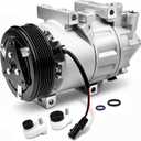 AC Compressor Compatible with (ONLY Fit SL/SV Model) Nissan Altima 2.5L 2007 2013-2018, Rogue 2.5L 2014-2020 Air Conditioner, A/C Air Conditioning VCS-14EC Style (Not DKS17D), CO 29073C, 98664