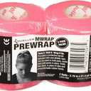 Mueller Sports Medicine MWrap, Pre Wrap, Athletic Tape Underwrap for Sports, Hair, Ankles, Wrist, Hands and Knees, Water-Resistant, Latex Free, 2.75" x 21.4 Yards Per Roll, 2 Rolls (Pink)