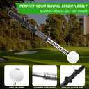 Retractable Golf Swing Training Aid, Golf Grip Trainer & Golf Swing Trainer for Warm-up, Right-Handed Golf Club for Indoor Practice, Golf Accessories - Strength & Tempo Training for Chipping Hitting