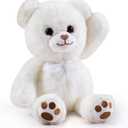 White Teddy Bear Stuffed Animal Small Teddy Bear with Heart Plush Toys Stuffed Animals for Girls Cute Stuffed Animals Teddy Bears Stuffed Bear Plush 9 Inch Animal Plushies Halloween