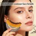 3 x Lymphatic Contour Face Brush, 2 Pack Lymphatic Drainage Brush - Facial Dry Brush for Depuffing & Skin Glow - Premium Face Sculpting Tool & Gua Sha for Jawline, Neck Lifting & Manual Massage