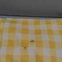 DII Checkered Tabletop Collection 100% Cotton, Machine Washable, Table Runner, 14x108, Yellow
