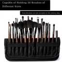 Makeup Brush Holder Waterproof Portable Makeup Brush Organizer Travel Case Stand Up Cosmetic Brush Storage Bag Handheld Makeup Bag for Travel (1 Pcs)